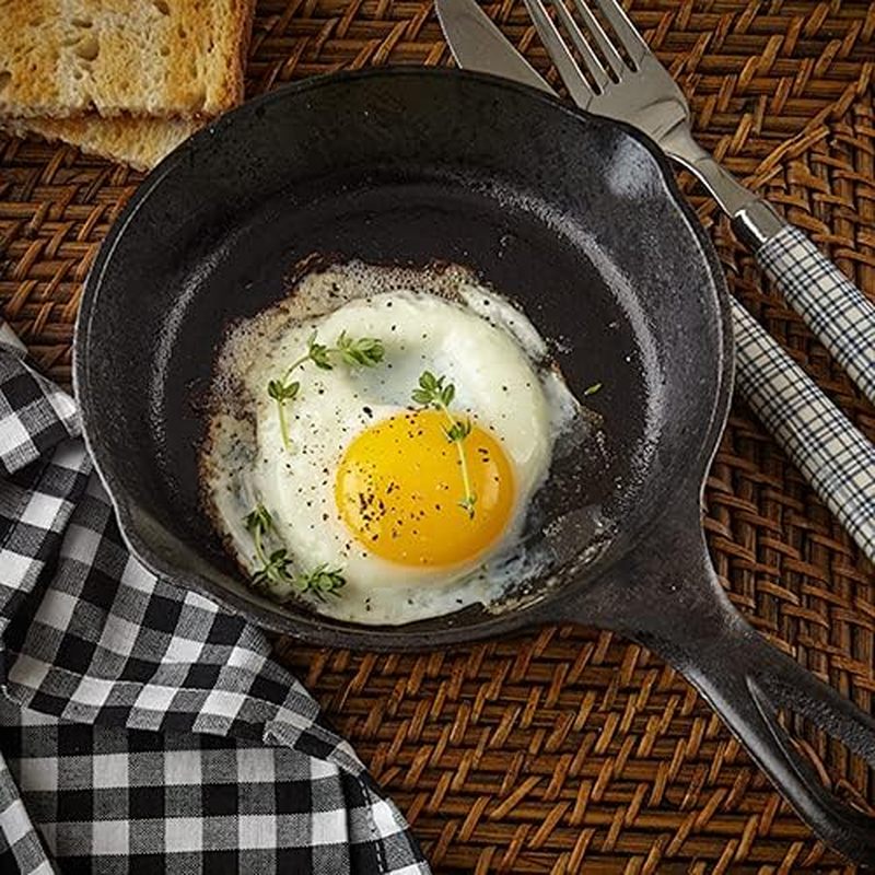 6 inch gietijzeren koekenpan,  - Camping Cooking Cast Iron recensie en prijs