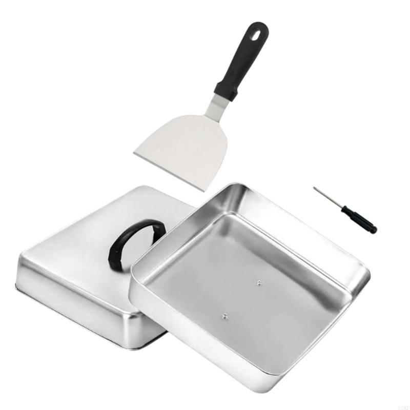 Platte deksel met vierkante vo - Camping Cooking Top recensie en prijs