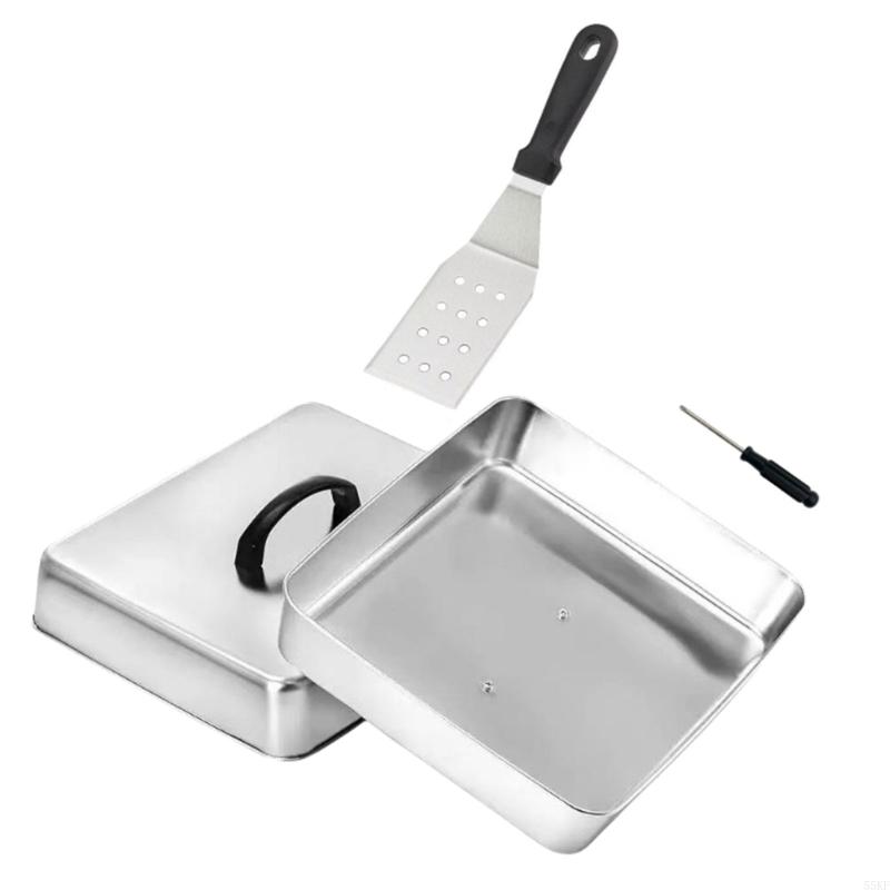 Platte deksel met vierkante vo - Camping Cooking Top recensie en prijs