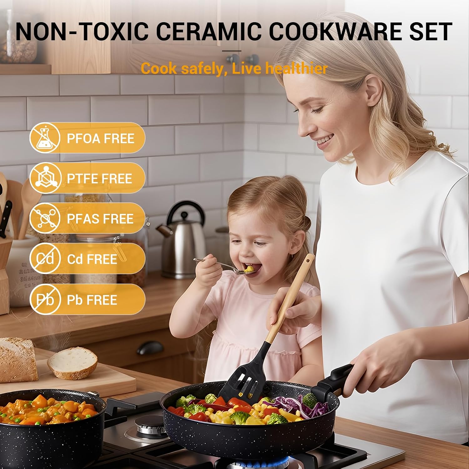 21-delige antiaanbakset pannen - Camping Cooking Set Detachable Handle recensie en prijs