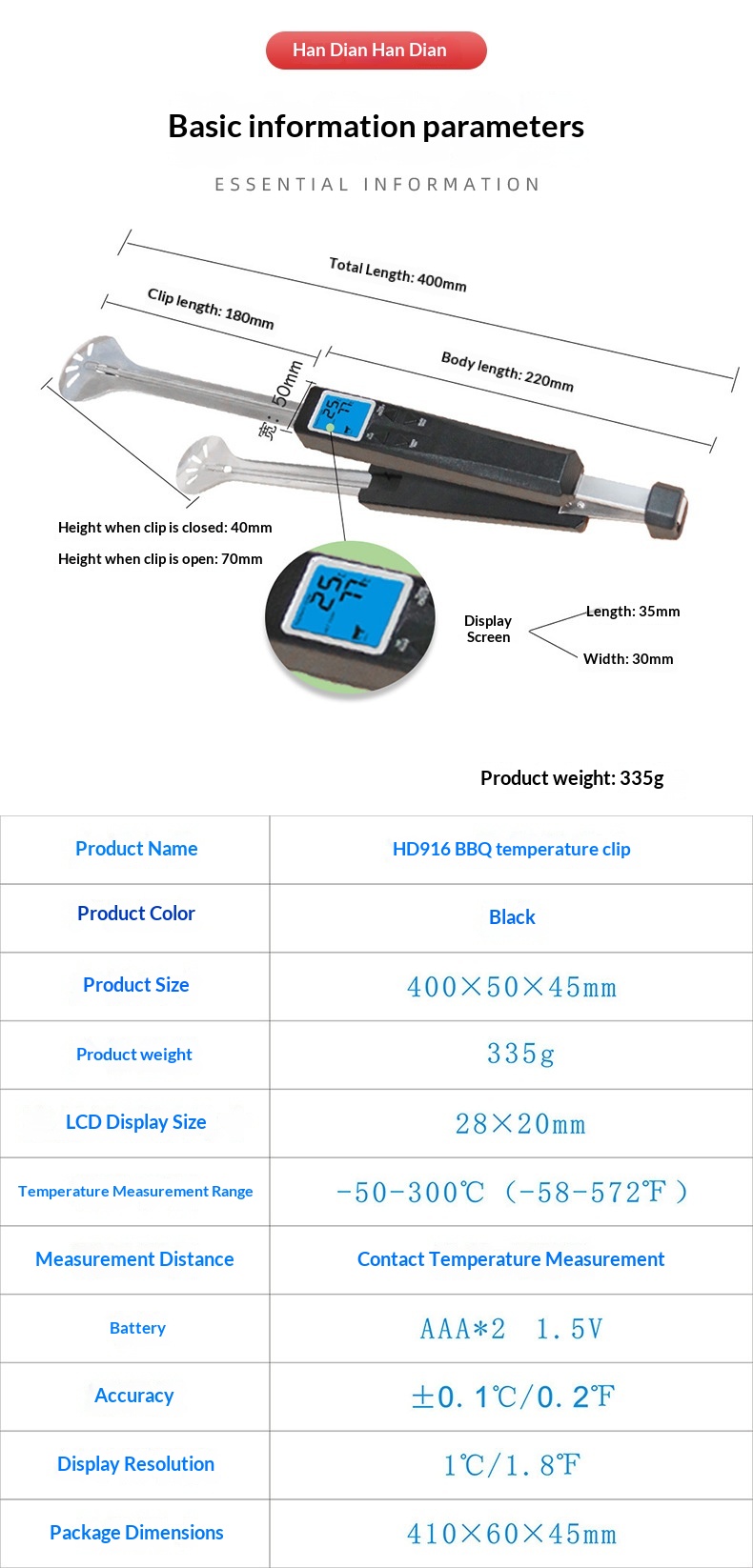 Voor grillen, kamperen en gebr - Meat Thermometer Camp recensie en prijs