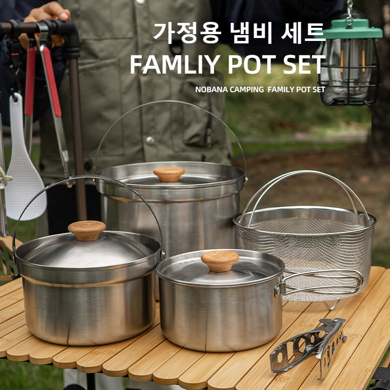 NOBANA Nieuwste Outdoor Rvs Po - Camping Cooking Accessories Set recensie en prijs