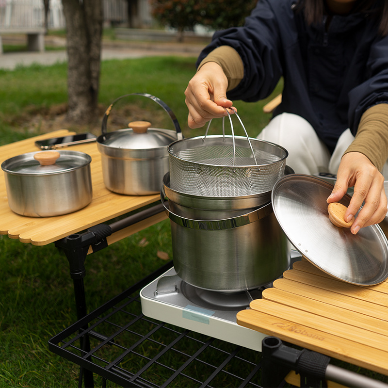 NOBANA Nieuwste Outdoor Rvs Po - Camping Cooking Accessories Set recensie en prijs