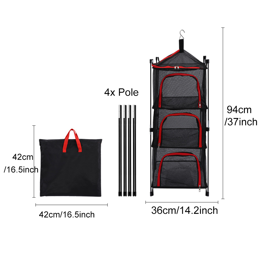 Camping Opslag Droognet 3 Lage - Camping Outdoor Cooking Set recensie en prijs