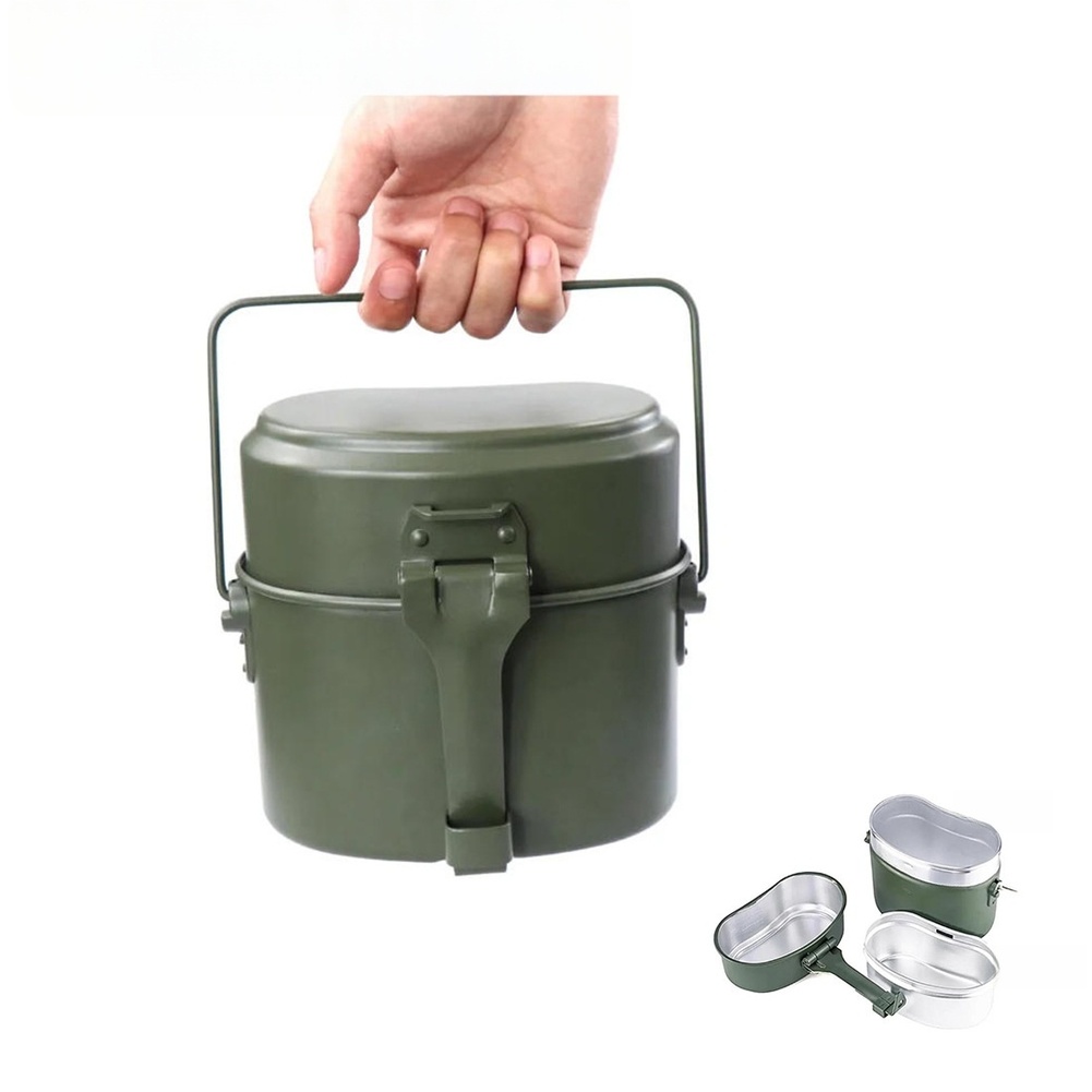 3-delige aluminium lunchboxset - Camping Cooking Set Compact recensie en prijs