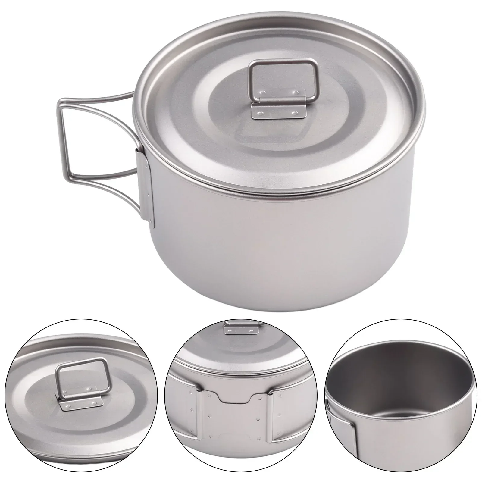 Titanium kom met inklapbaar ha - Camping Cooking Ware recensie en prijs