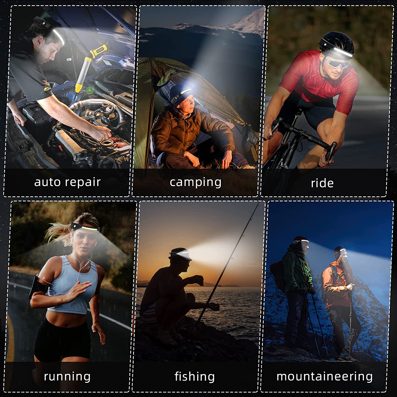 Sensorkoplamp LED-hoofdzaklamp - Camping Cooking Fish recensie en prijs
