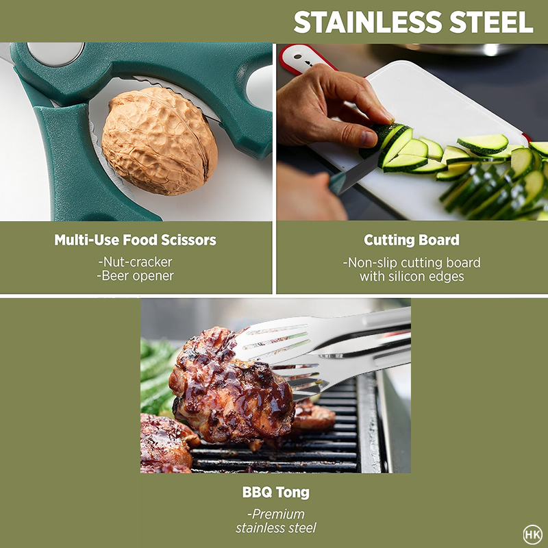 13-delige campingkookset, kamp - Camping Cooking Accessories Set recensie en prijs
