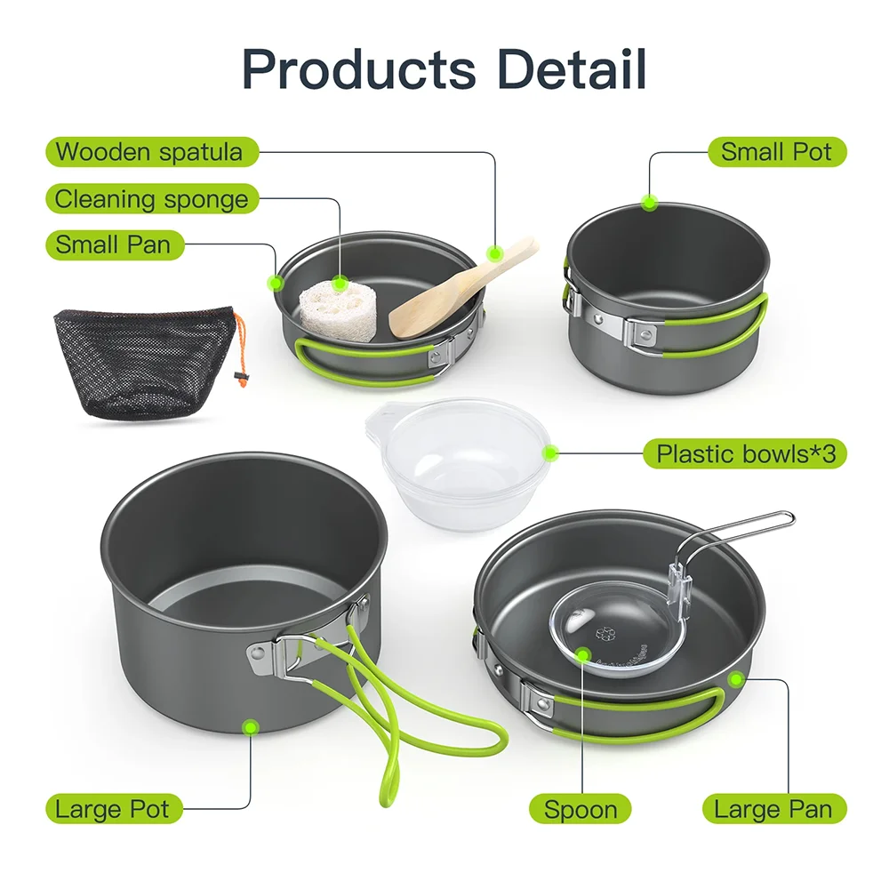 Outdoor kook- en kampeerbestek - Camping Cooking Materials recensie en prijs