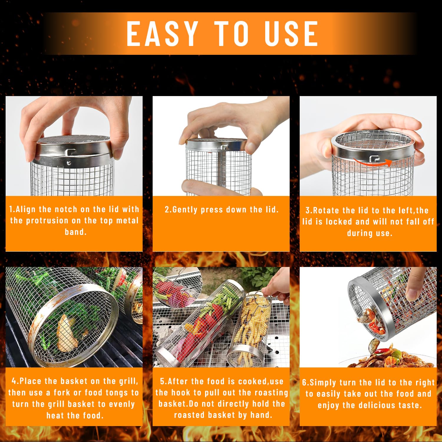 2-delige rollende grillmanden  - Camping Cooking Accessories Set recensie en prijs