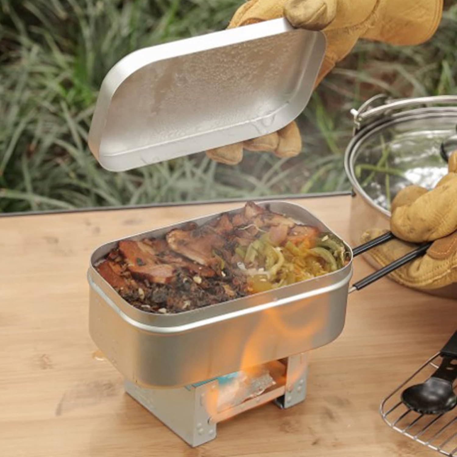 Opvouwbare Bento Box-handgreep - Camping Outdoor Cooking Set recensie en prijs