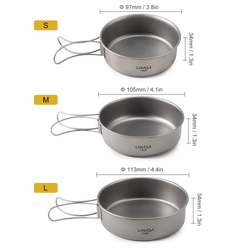 Lixada Titanium Kommen Ultrali - Mess Kit Titanium recensie en prijs