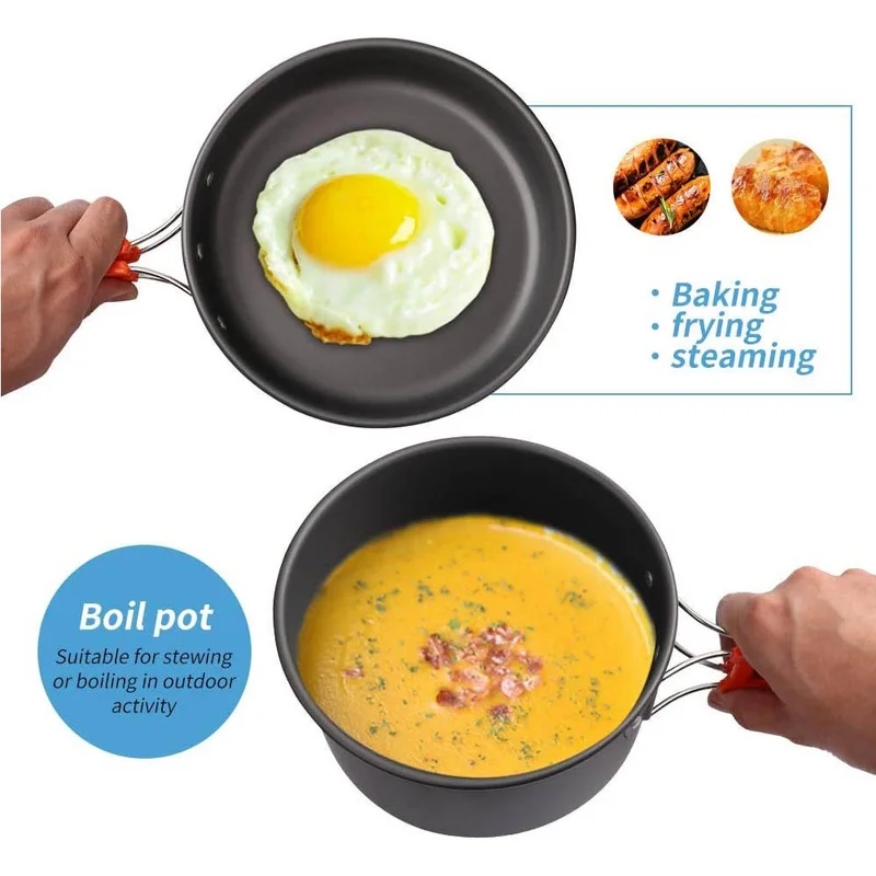 Campingkookset Campingkookgere - Camping Cooking Ware recensie en prijs